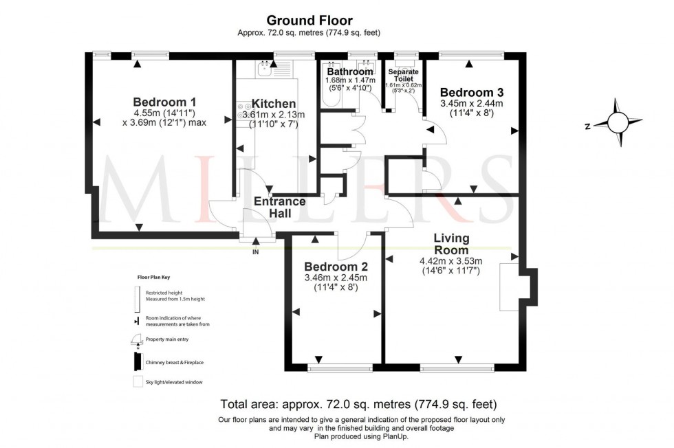 Floorplan for Birch View, The Plain, Epping