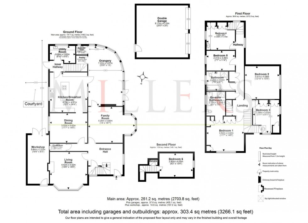 Floorplan for Theydon Park Road, Theydon Bois, Epping