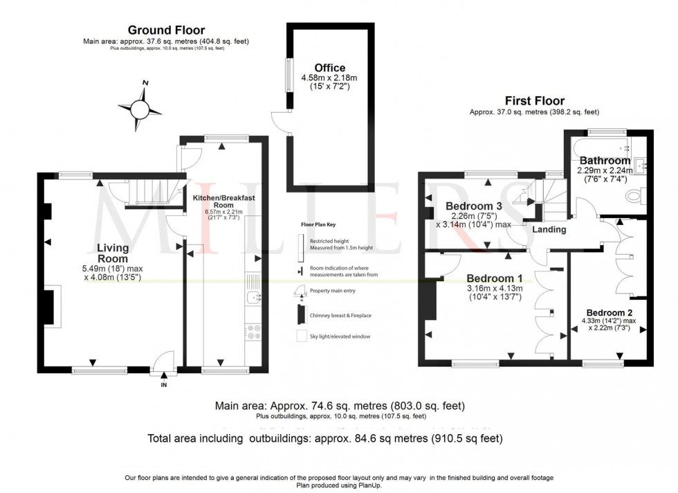 Floorplan for Matching Green, Essex