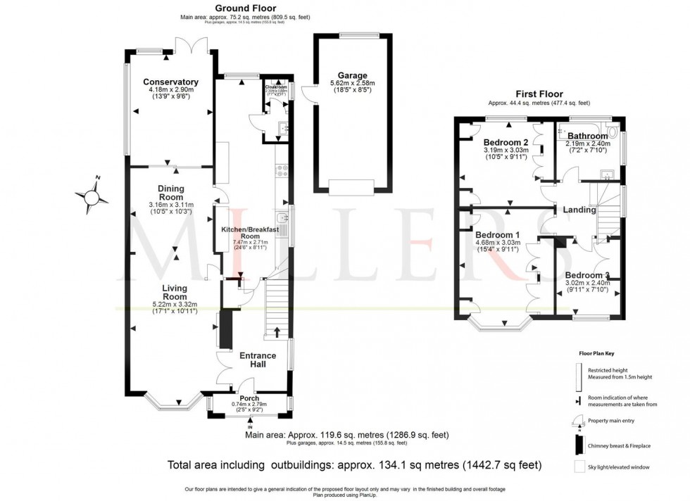 Floorplan for London Road, Abridge