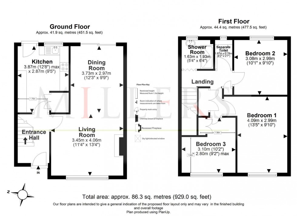 Floorplan for Parklands, Coopersale