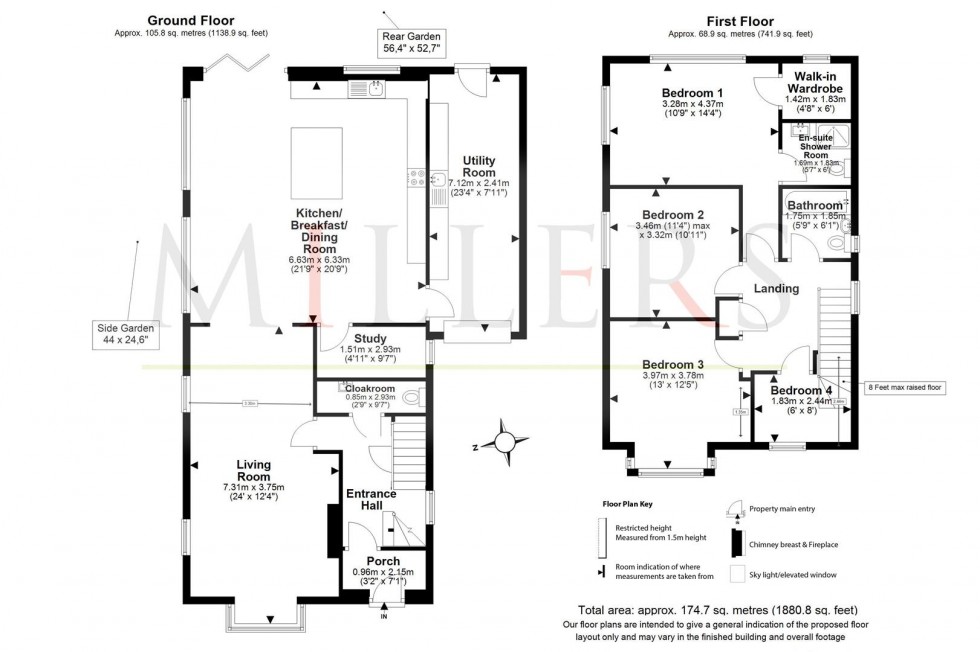 Floorplan for Cumley Road, Toot Hill