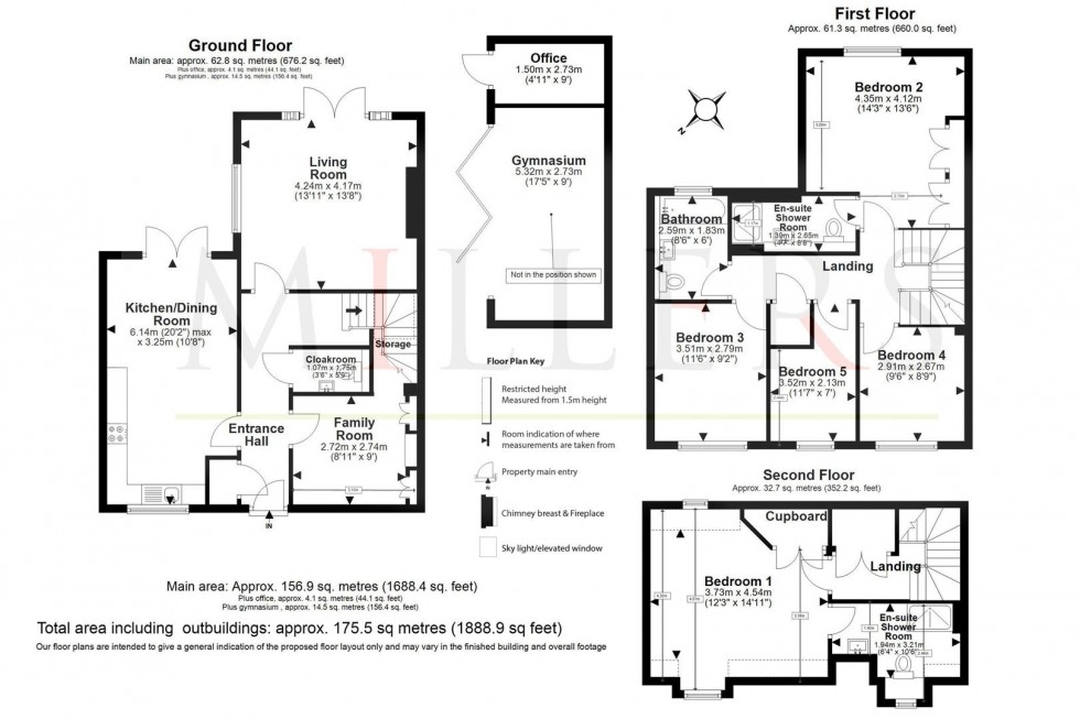 Floorplan for Archer Close, Coopersale, Epping