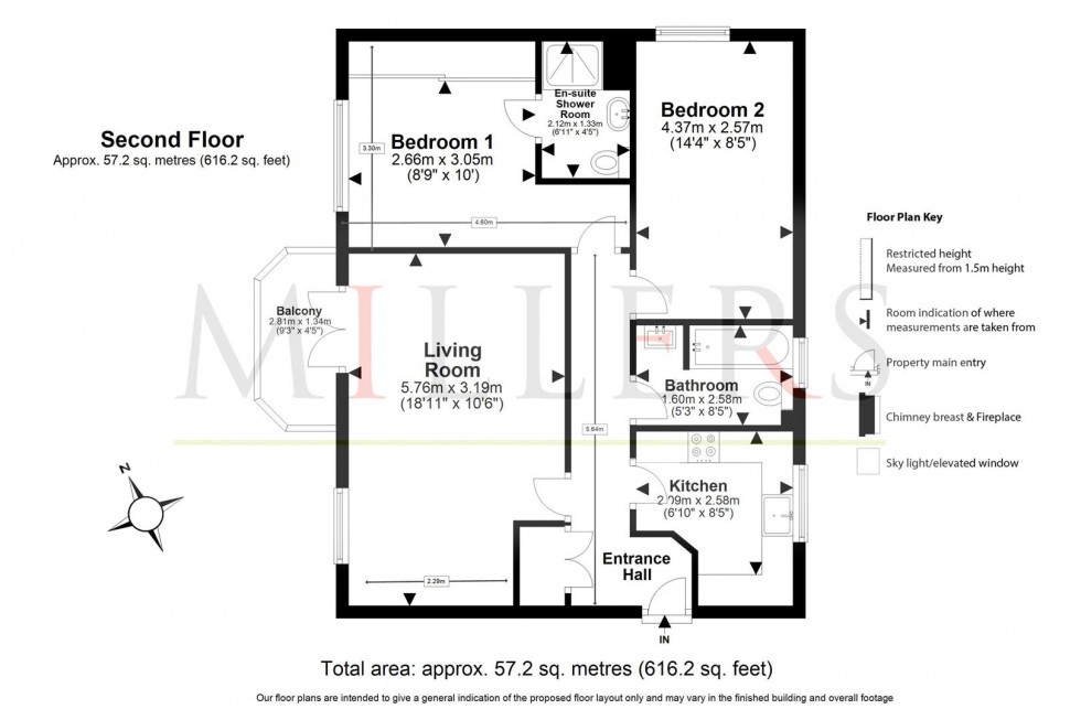 Floorplan for Buckingham Road, Epping