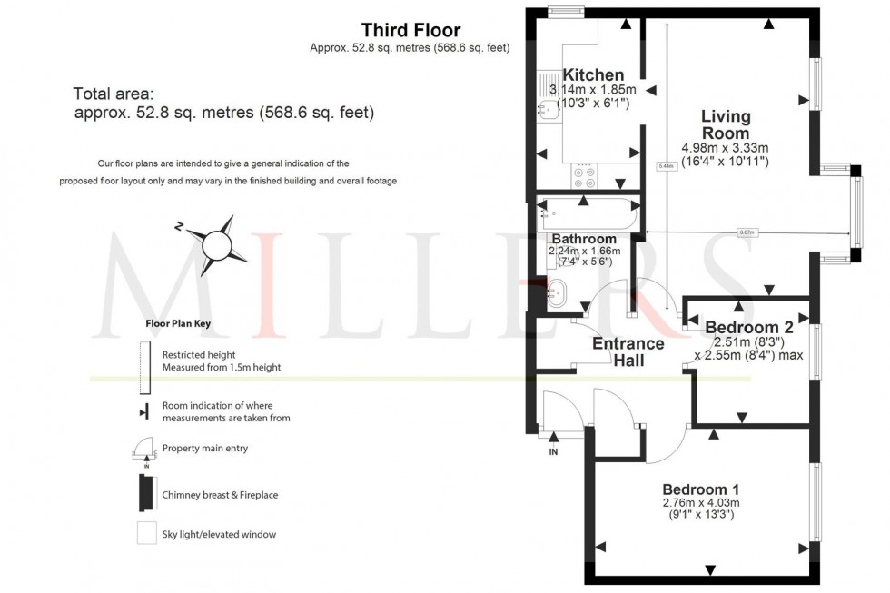 Floorplan for Woodland Grove, Epping