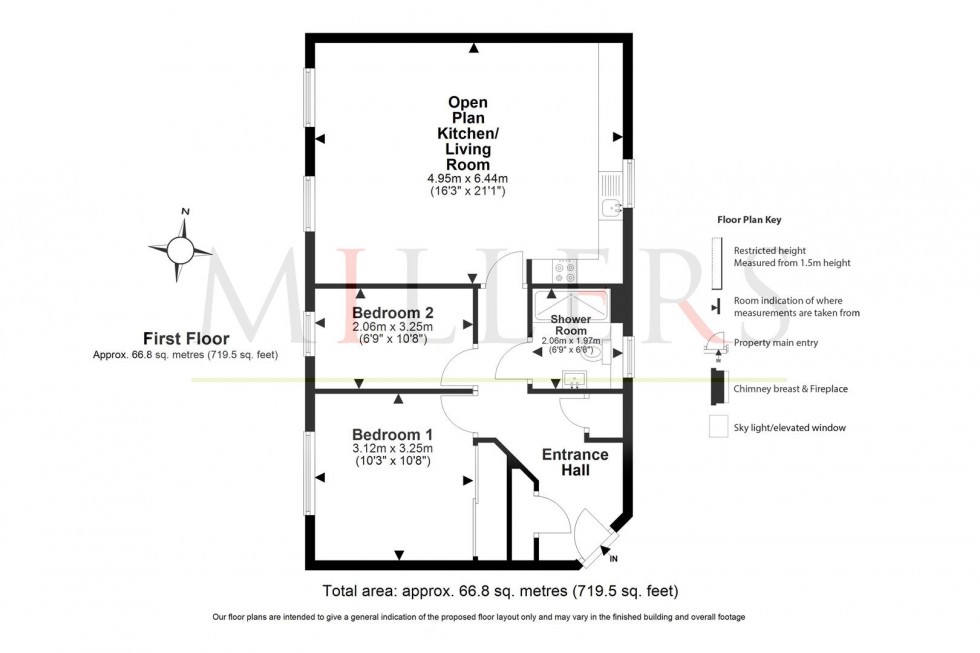 Floorplan for College Close, Loughton