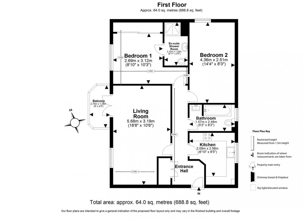 Floorplan for Buckingham Road, Epping
