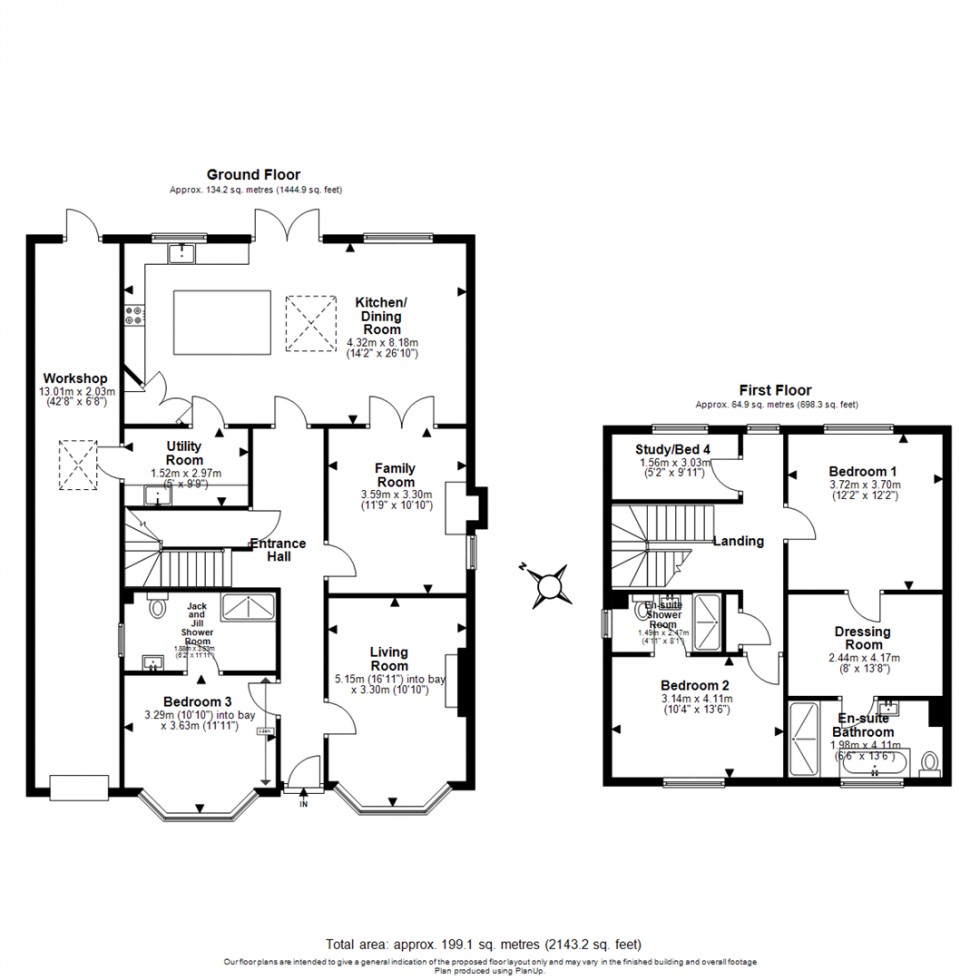 Floorplan for New Farm Drive, Abridge