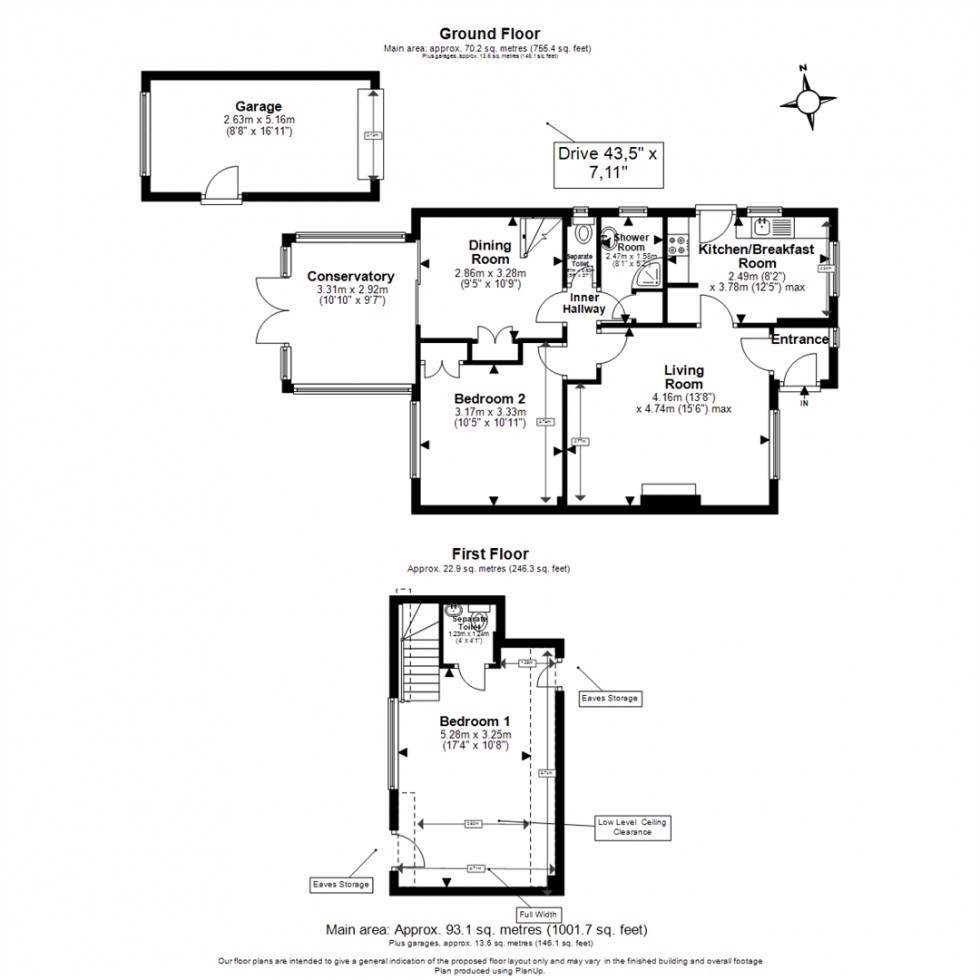 Floorplan for Oak Piece, North Weald, Epping