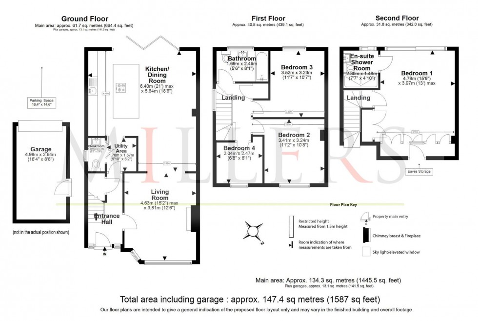 Floorplan for Tower Road, Epping