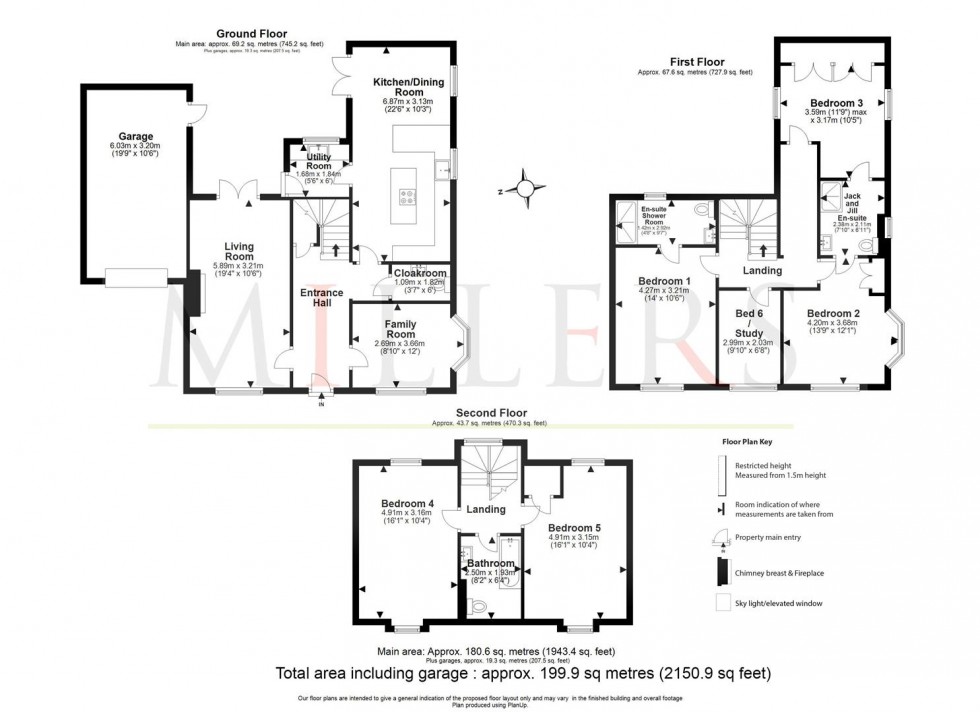 Floorplan for Boleyn Row, Epping