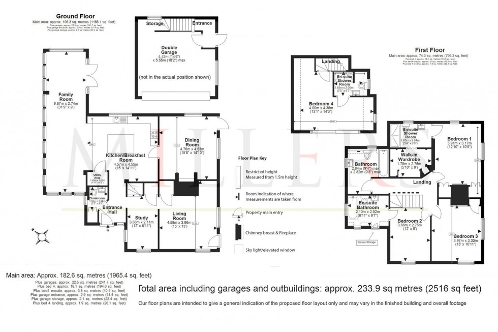 Floorplan for Lower Bury Lane, Epping