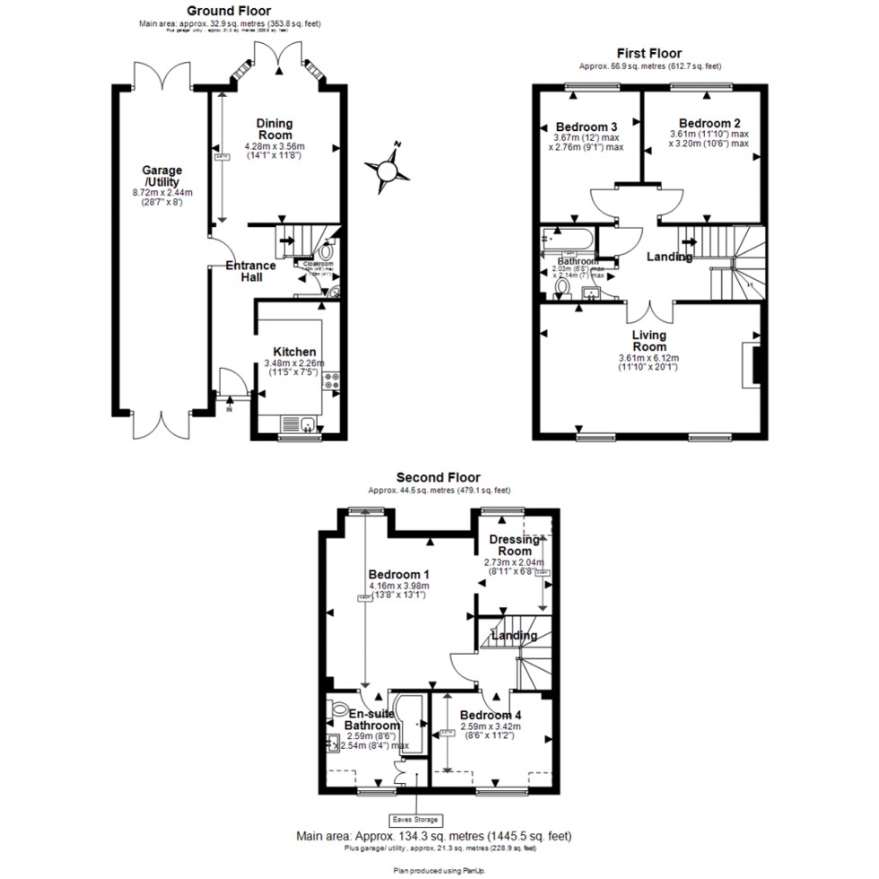 Floorplan for Theydon Grove, Epping