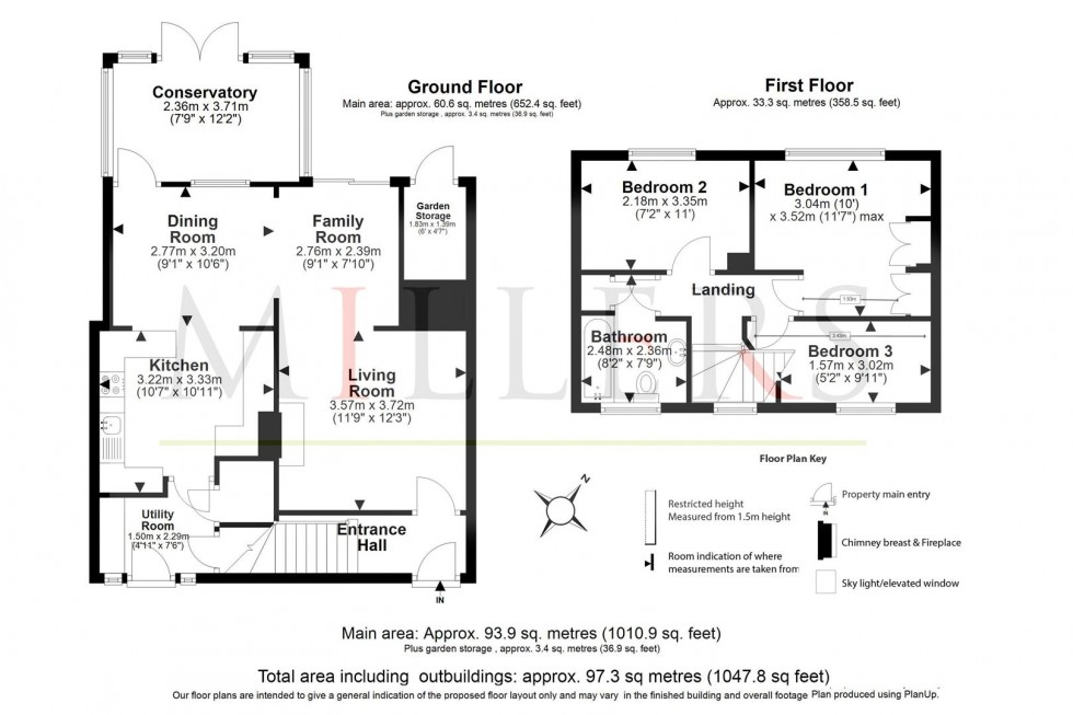 Floorplan for Bluemans, North Weald