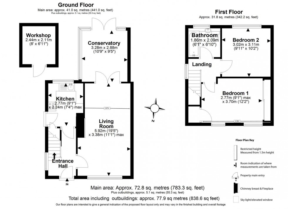 Floorplan for Hastingwood Road, Hastingwood