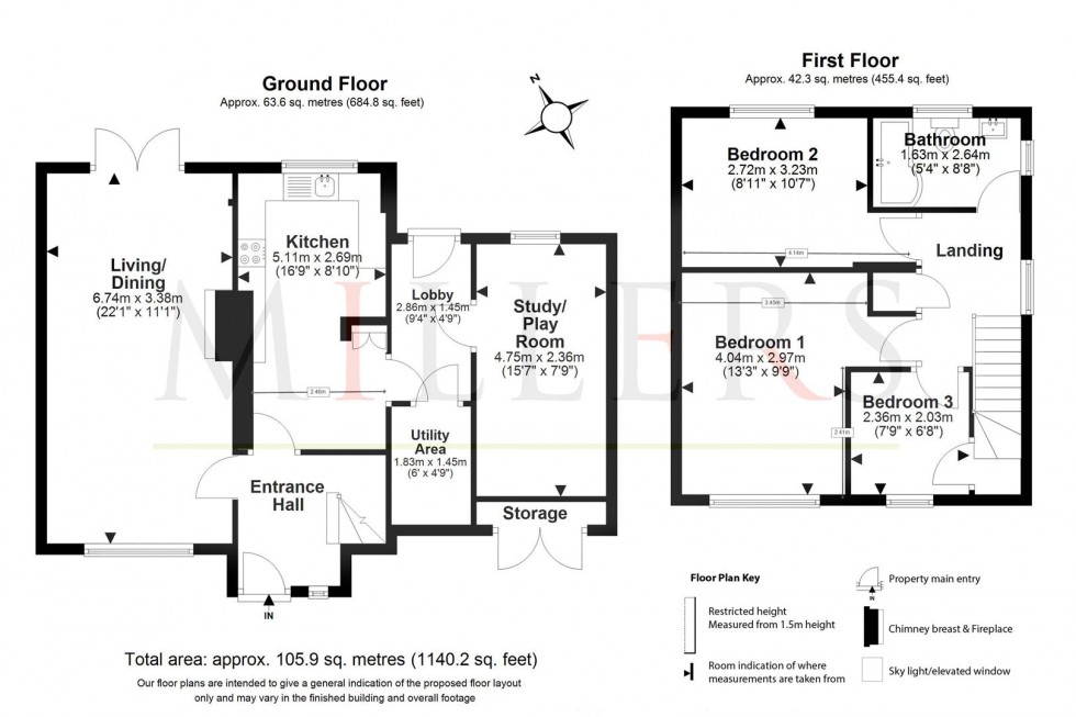 Floorplan for Beaconfield Road, Epping
