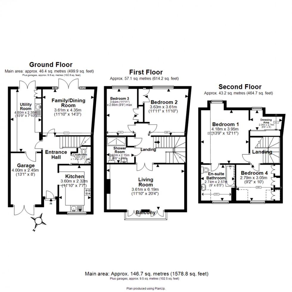 Floorplan for Theydon Grove, Epping