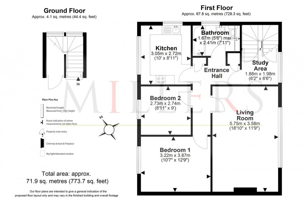 Floorplan for Amesbury Close, Epping