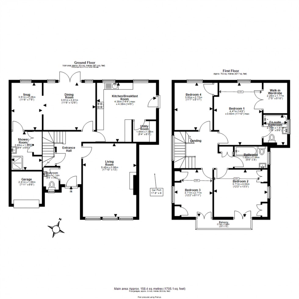 Floorplan for Ambleside, Epping, Essex