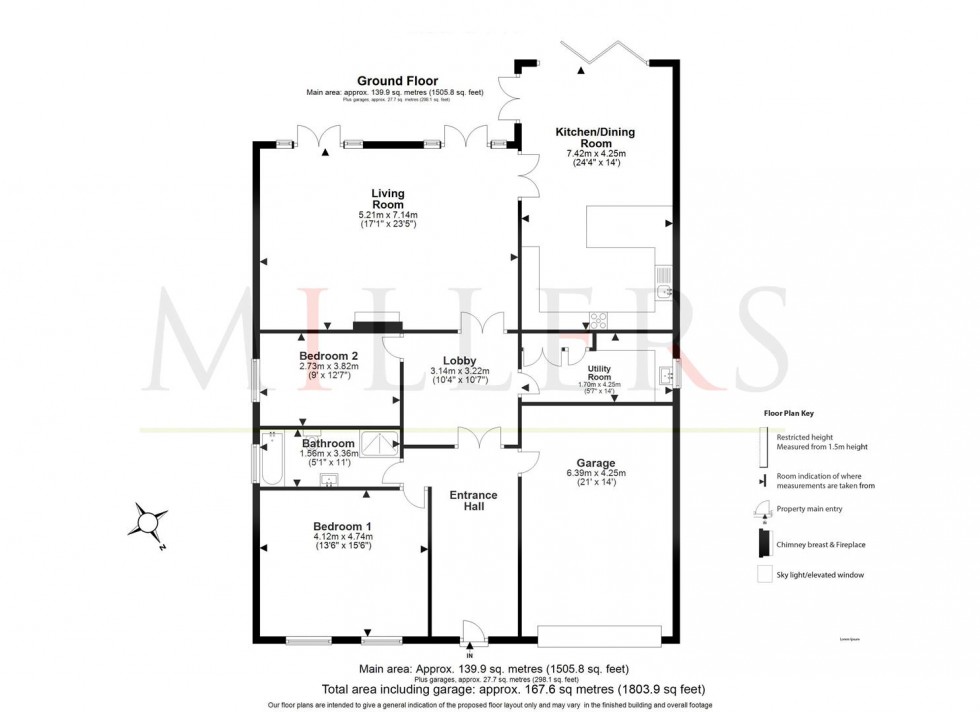 Floorplan for Barn Hill, Roydon