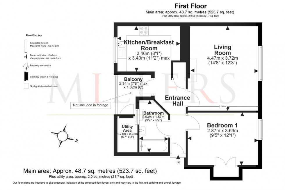 Floorplan for Borders Lane, Loughton