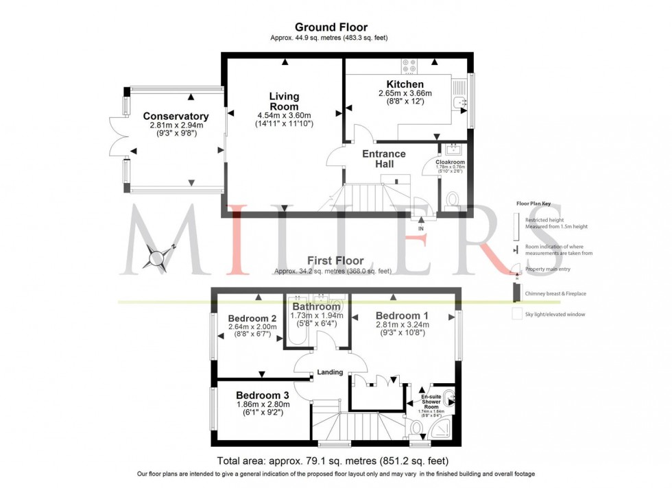 Floorplan for Cedar Drive, Loughton
