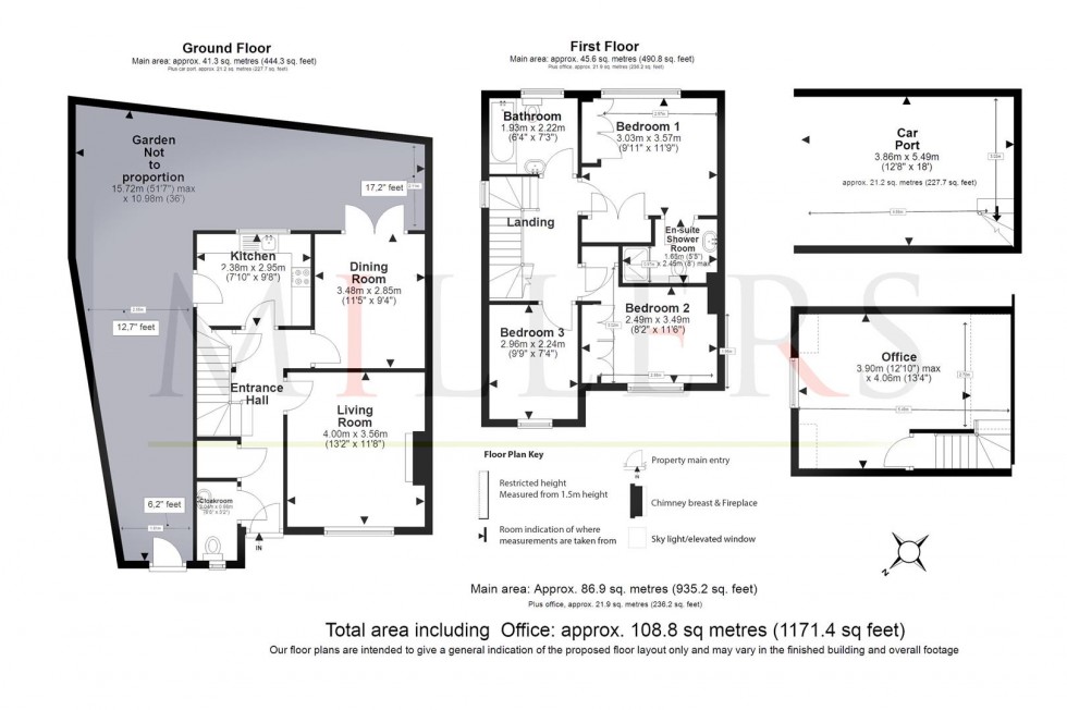 Floorplan for Maltings Drive, Epping