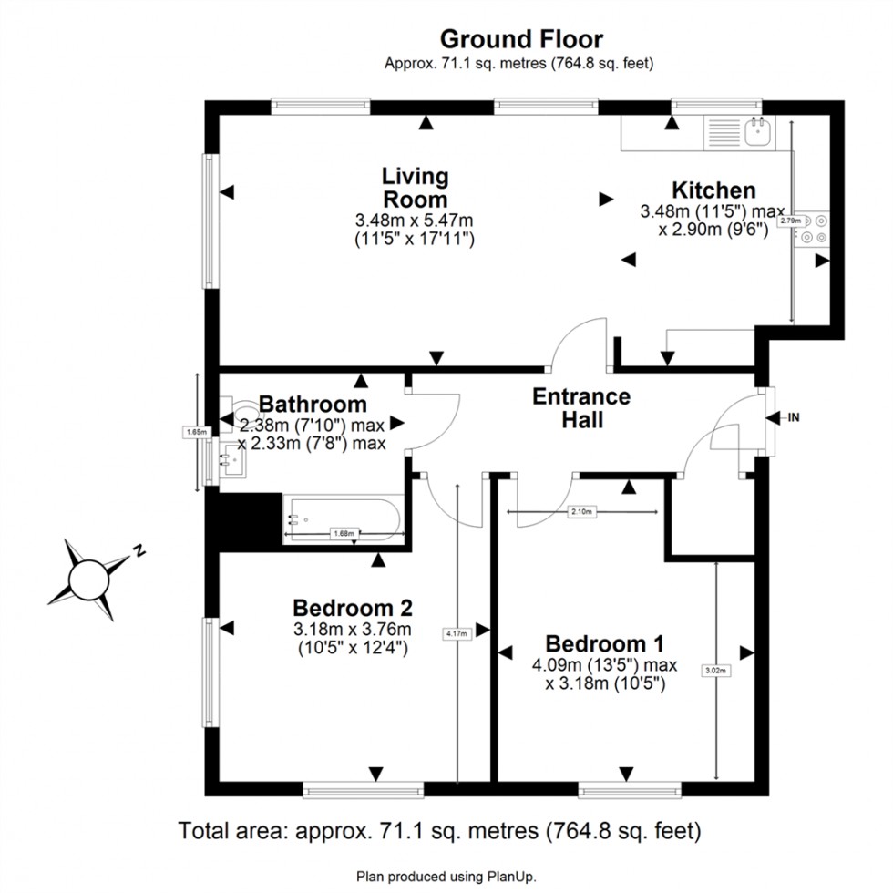 Floorplan for Archer Close, Coopersale