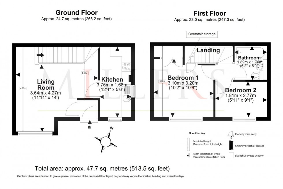 Floorplan for Eagle Close, Waltham Abbey