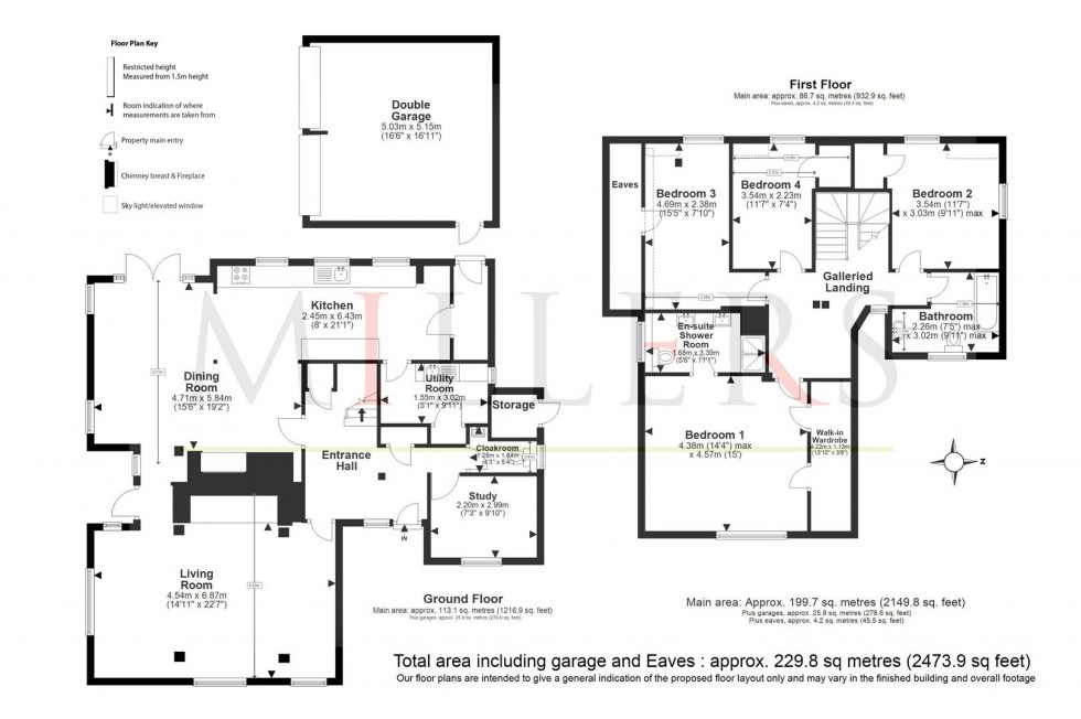 Floorplan for Roughtallys, North Weald