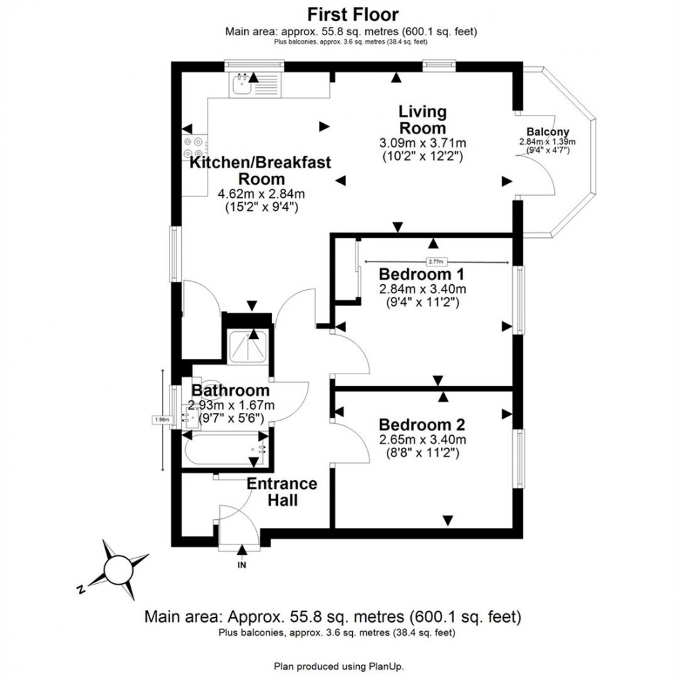 Floorplan for Buckingham Road, Epping