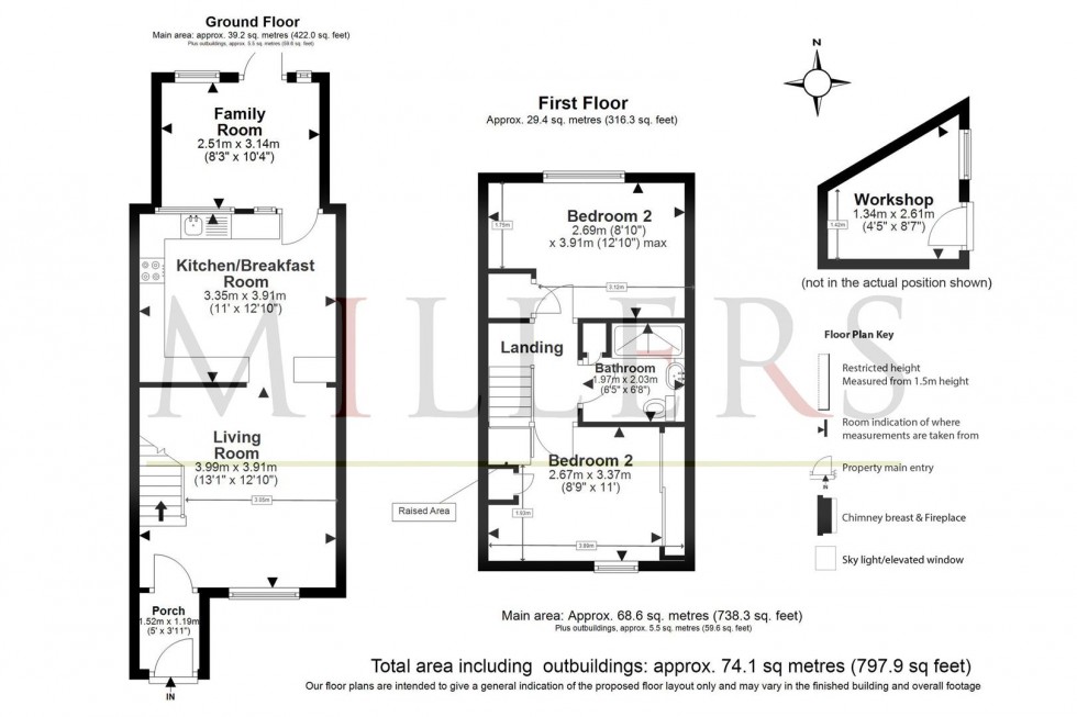 Floorplan for Brickfield Road, Coopersale