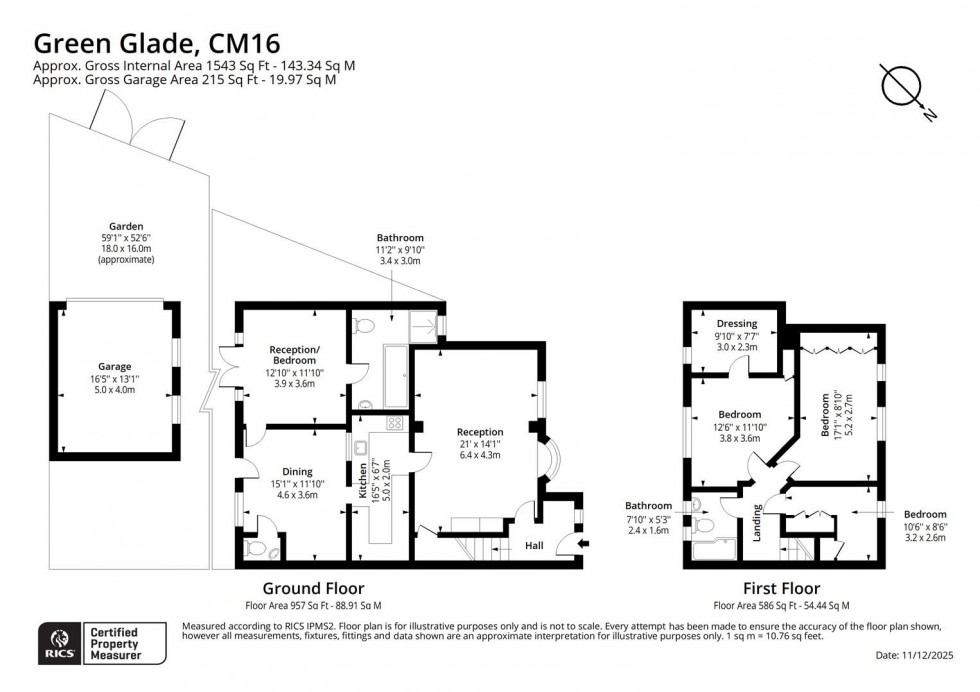 Floorplan for Green Glade, Theydon Bois, Epping