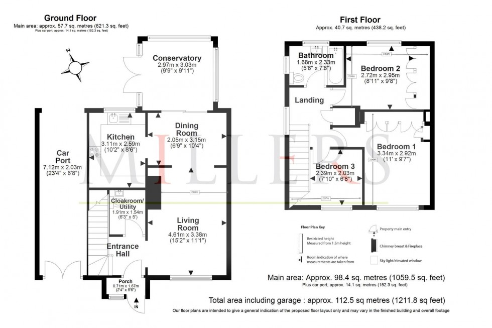 Floorplan for Beaconfield Road, Epping