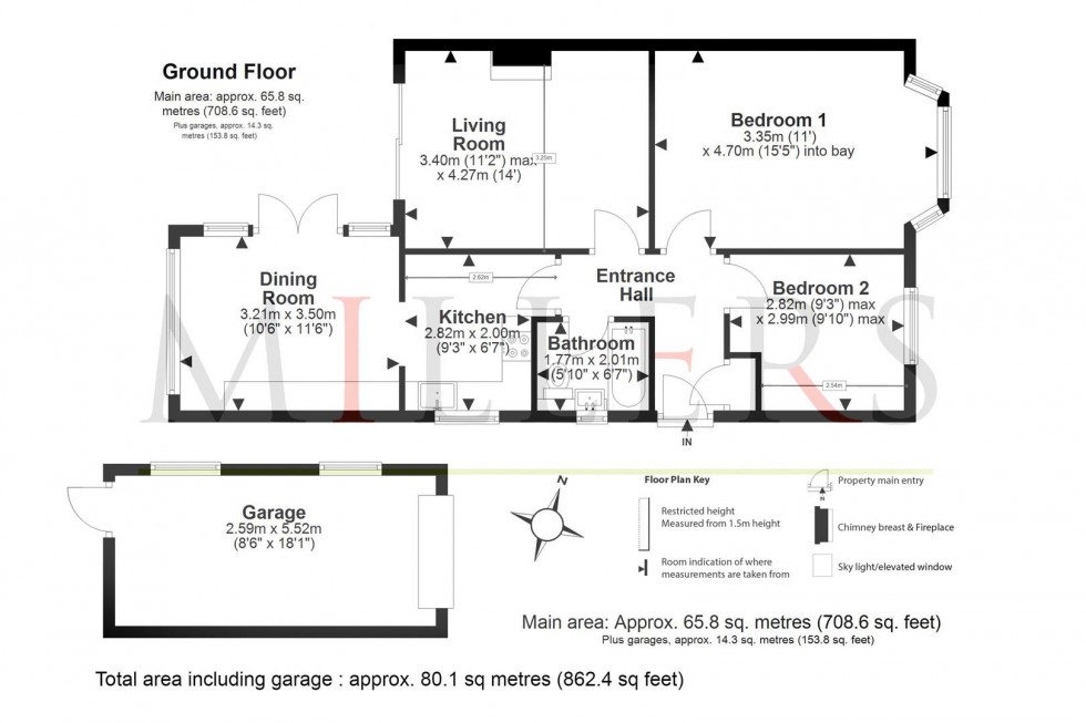 Floorplan for Field Close, Abridge