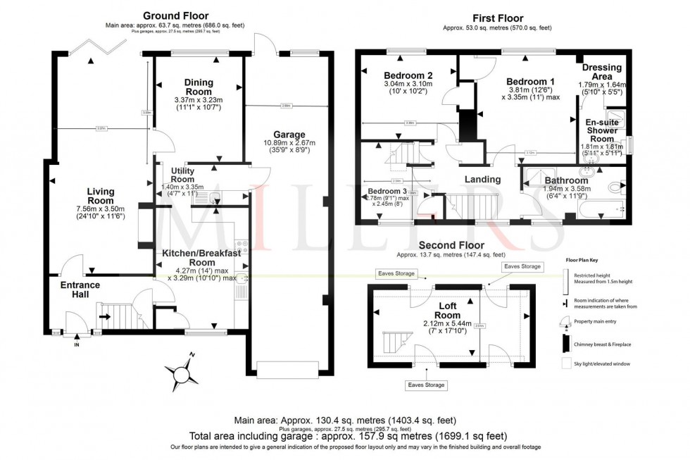 Floorplan for Bluemans, North Weald