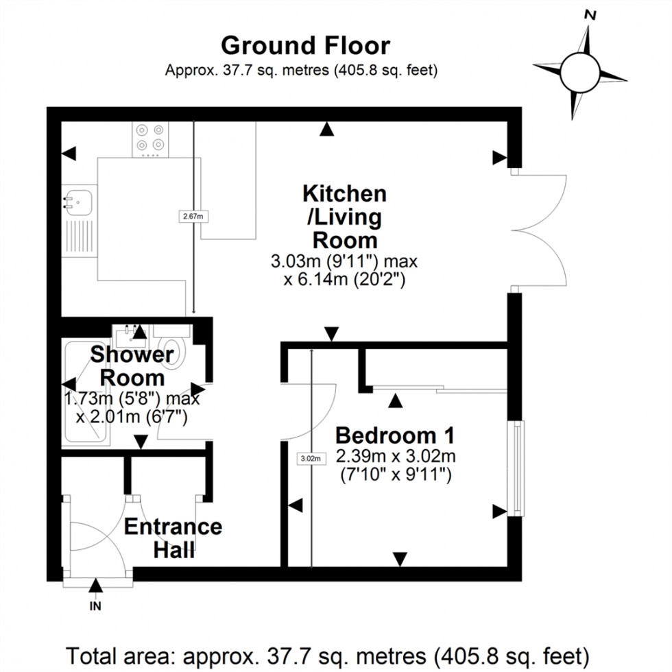 Floorplan for Theydon Gate, Station Approach, Theydon Bois