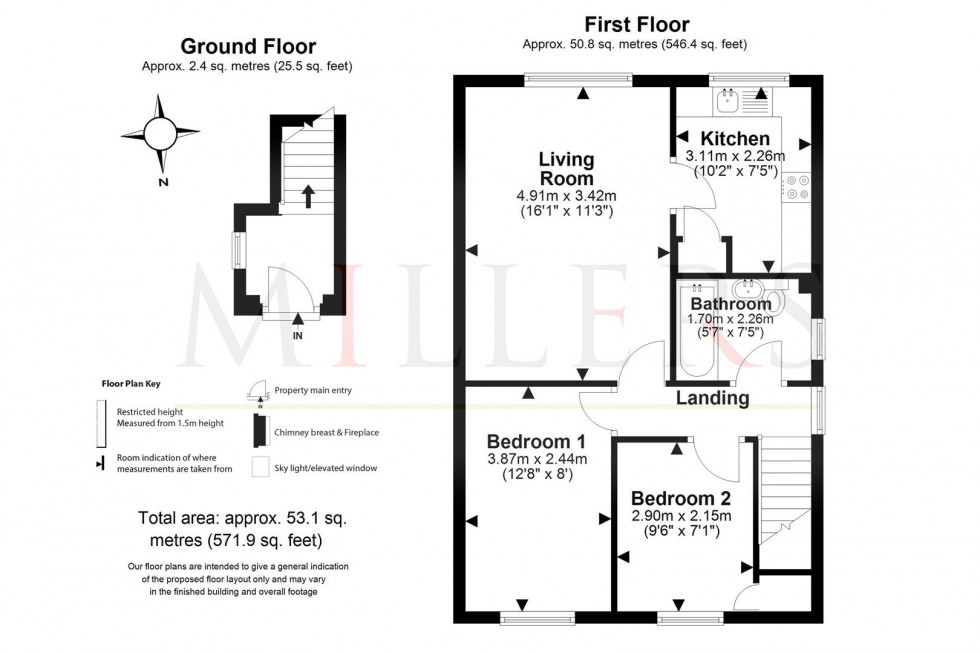 Floorplan for Weald Hall Lane, Thornwood.