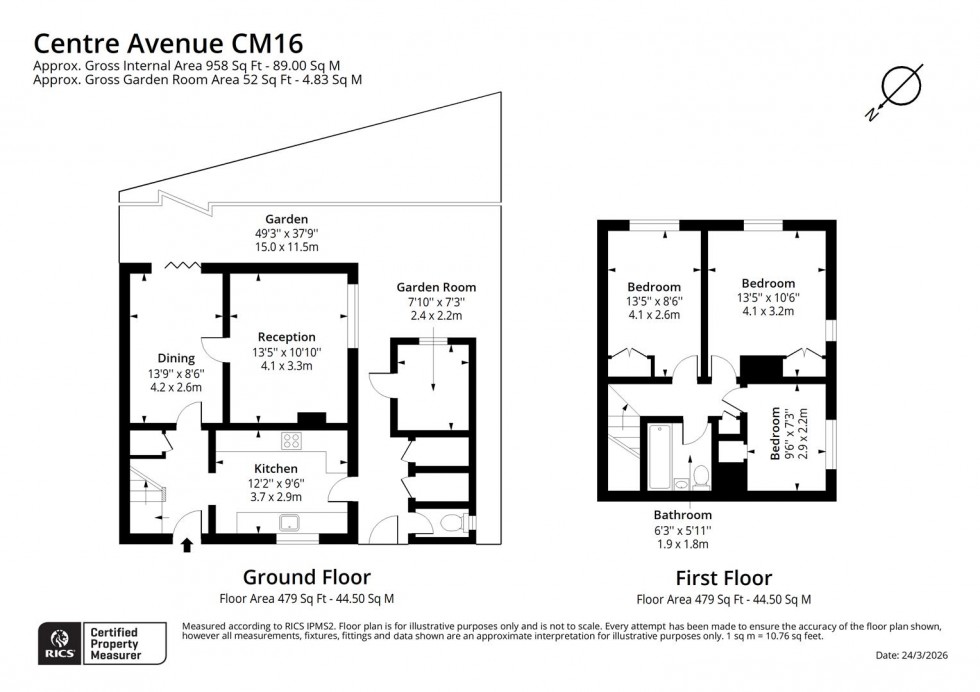 Floorplan for Centre Avenue, Epping