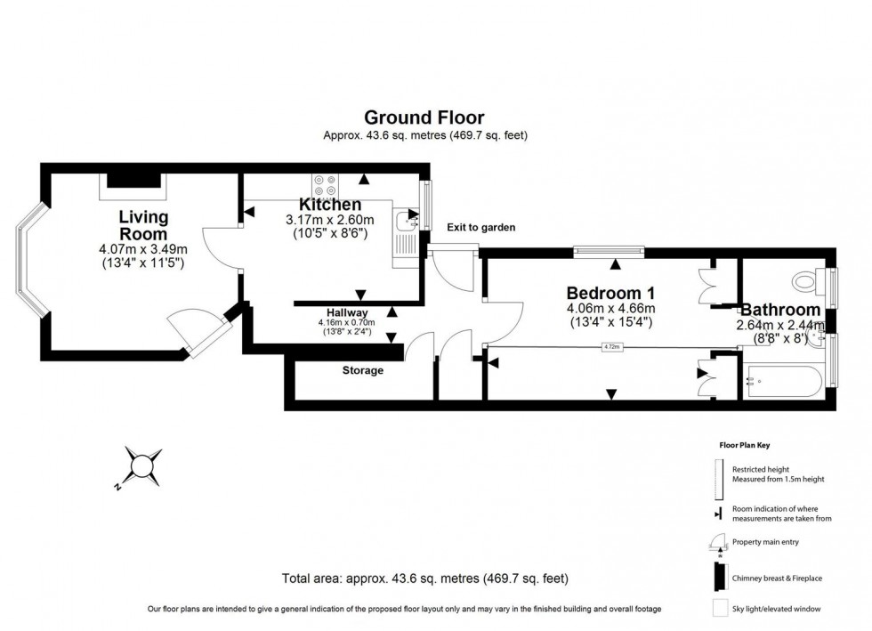 Floorplan for Stanley Road, Chingford