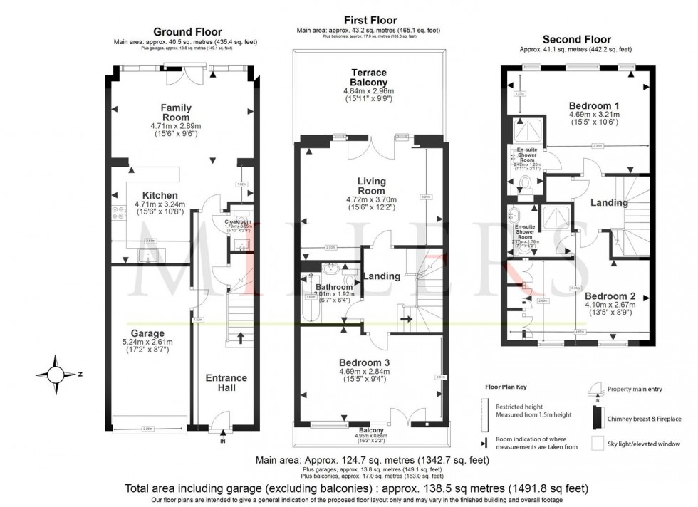 Floorplan for Mowbray Close, Epping