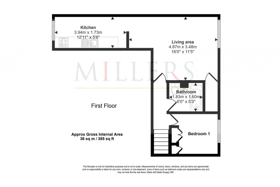 Floorplan for Hampden Close, North Weald
