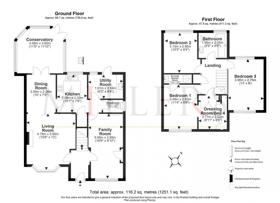 Floorplan for Brookfield, Weald Hall Lane, Thornwood