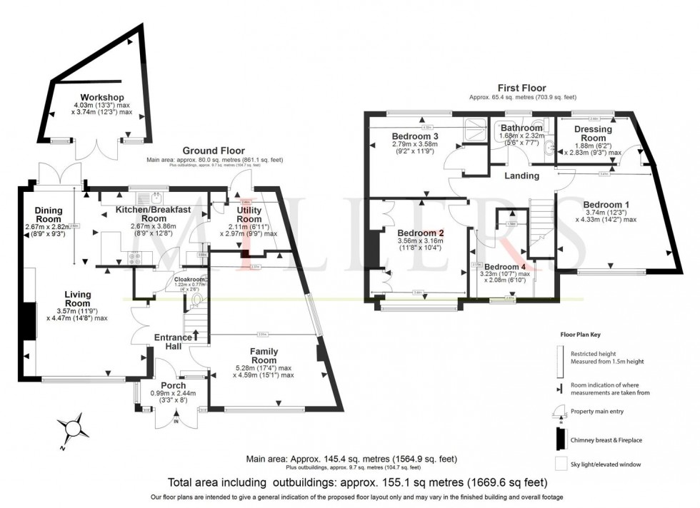 Floorplan for Eatons Mead, Chingford