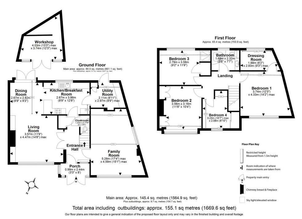 Floorplan for Eatons Mead, Chingford