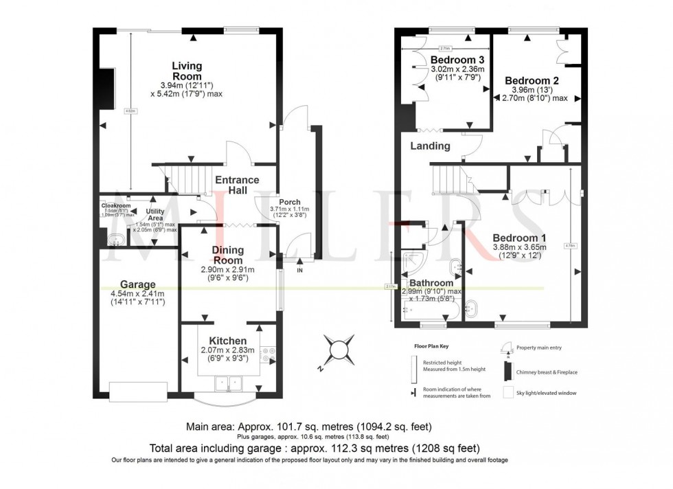 Floorplan for Hemnall Street, Epping