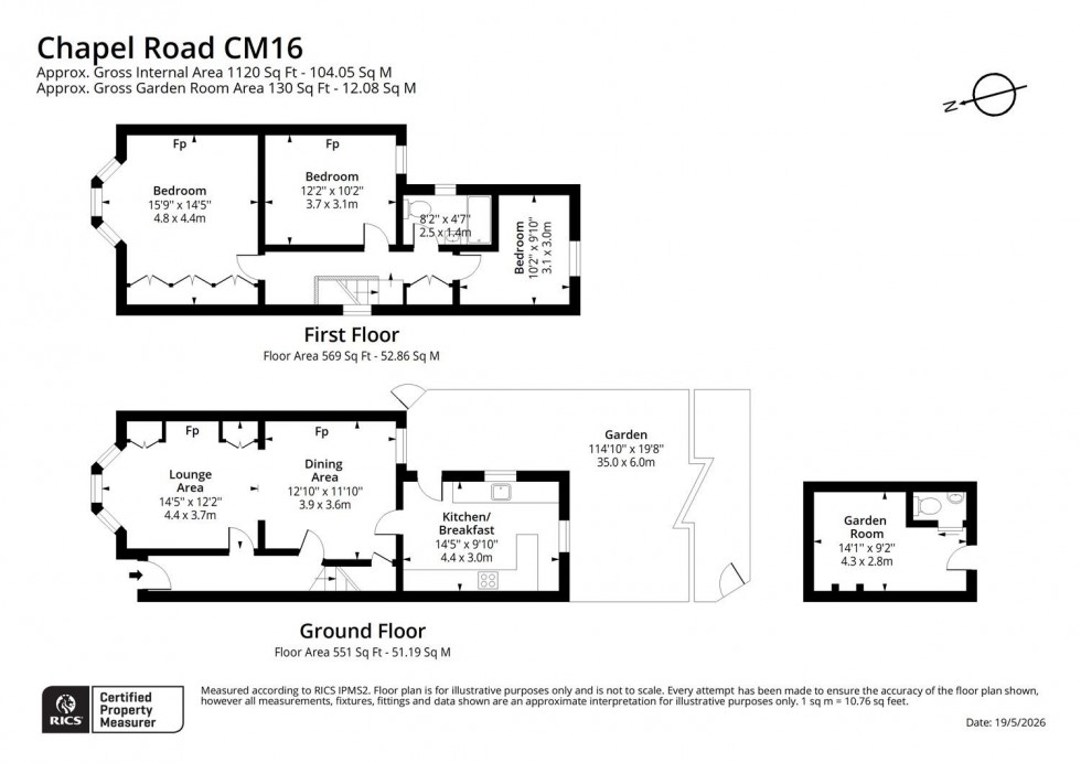 Floorplan for Chapel Road, Epping