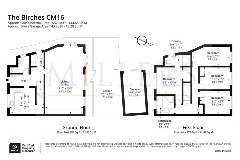 Floorplan for The Birches, North Weald, Epping