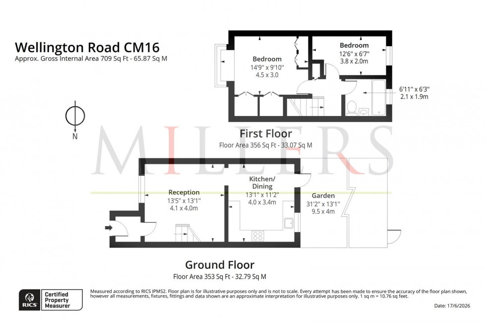 Floorplan for Wellington Road, North Weald