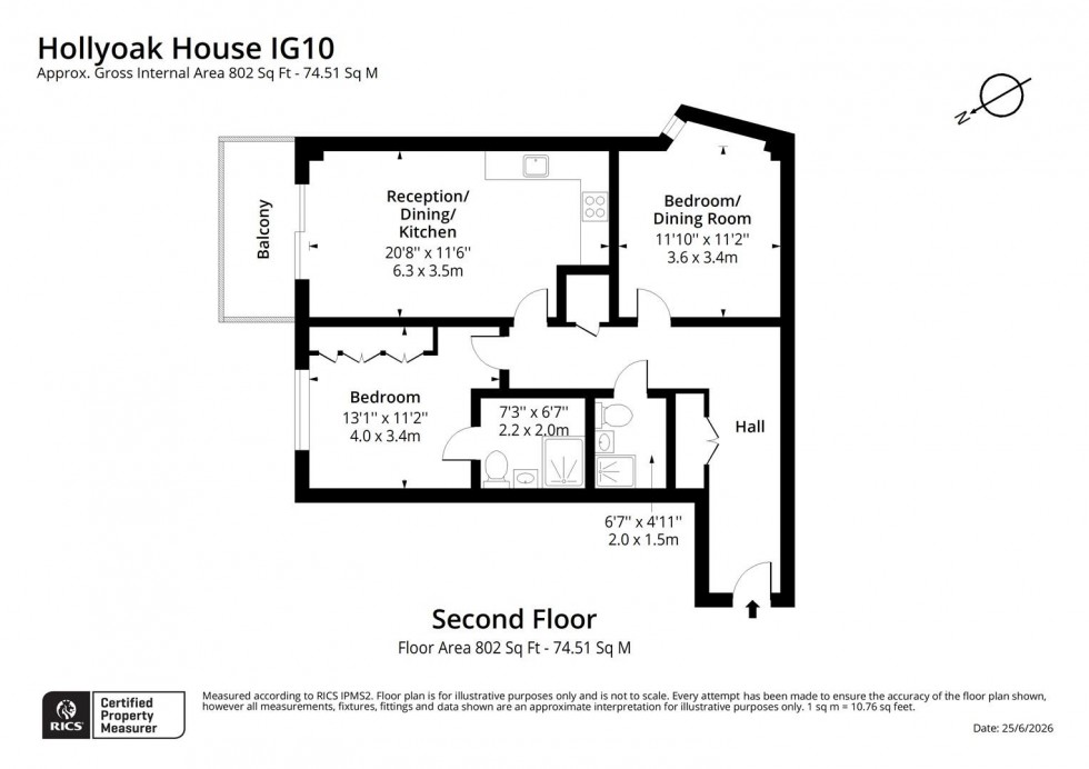 Floorplan for High Road, Loughton